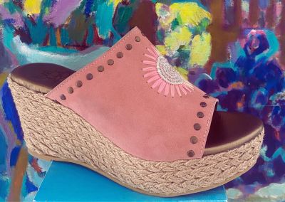 Sandalia "Rosa en Sa Cova"  Pink
