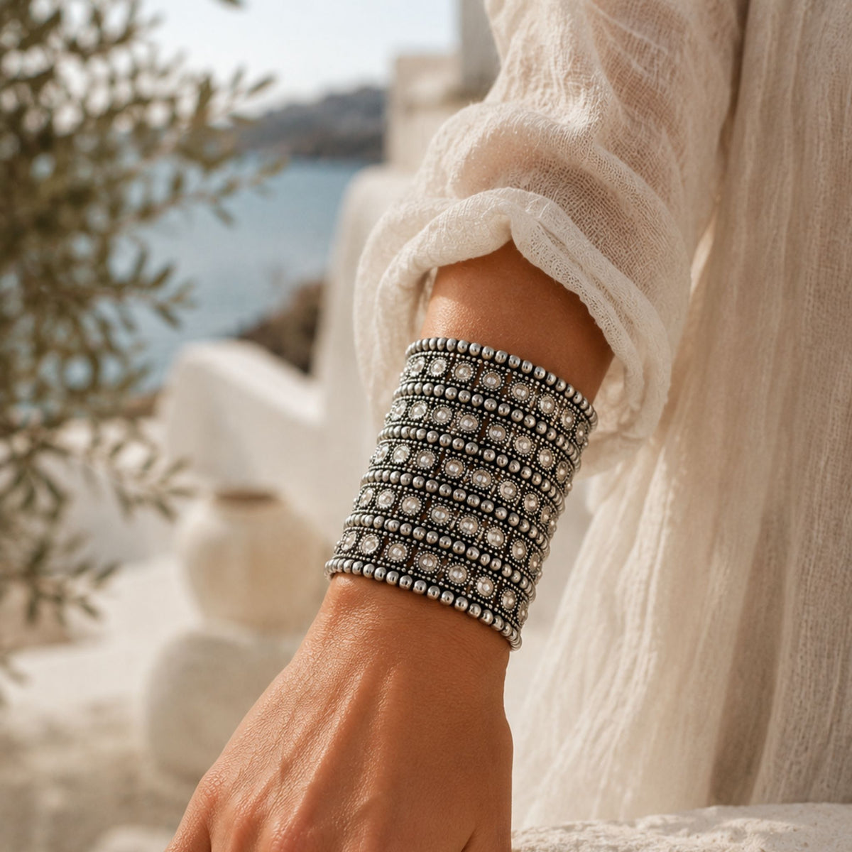 Brazalete Kity Plata