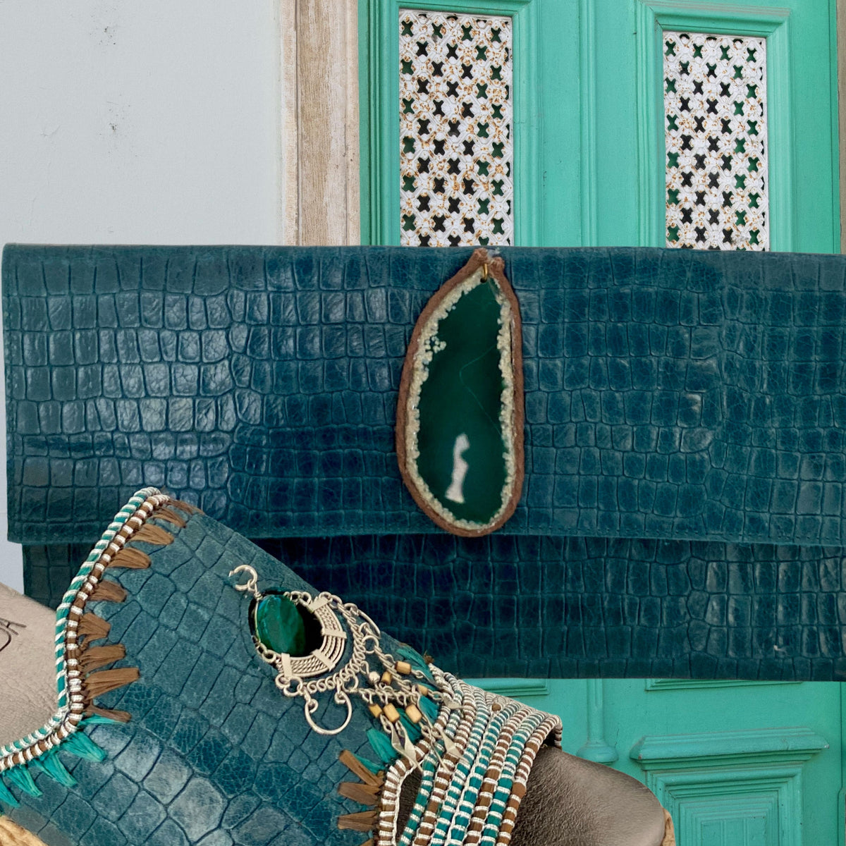 Sandalia "Mo en la Bolera" verde