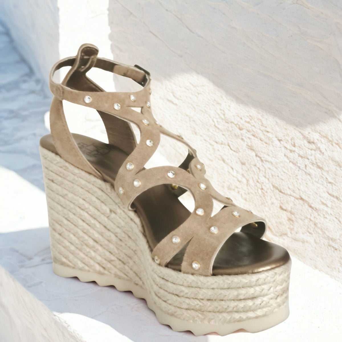 Sandalia "Mirta en Milos" Beige