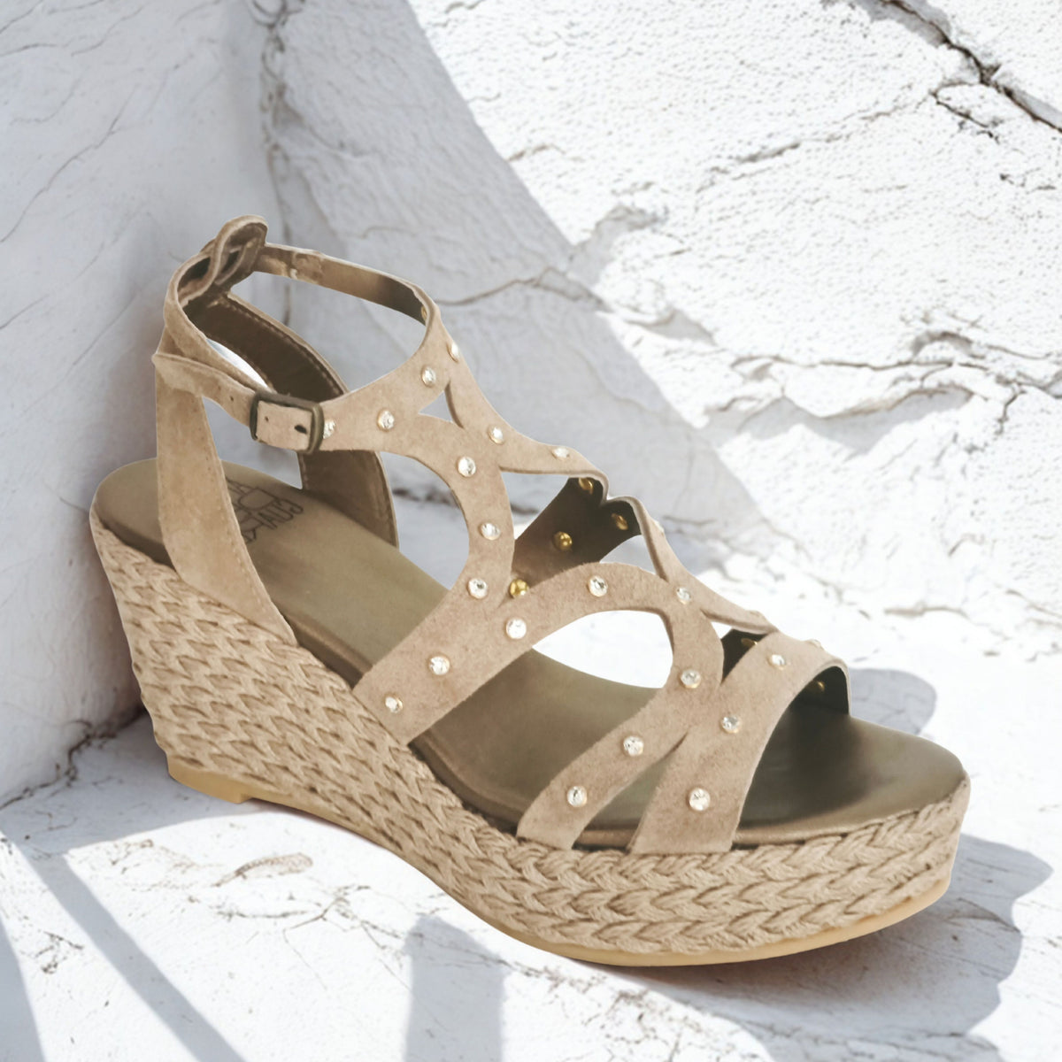 Sandalia "Mirta en Milos" Beige